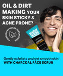 Buy Bombay Shaving Company Charcoal Face Scrub (100 gm) with Black Sand, Exfoliates skins & Removes Black Heads, Black - Purplle
