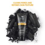 Buy Bombay Shaving Company Charcoal Face Scrub (100g) with Black Sand, Exfoliates skins & Removes Black Heads, Black - Purplle