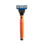 Buy USTRAA Gear 5 Shaving Razor (Handle + Blade) - Orange - 5-Blade Platinum coated blades with lubrication strips - Purplle