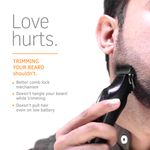 Buy Ustraa Chrome Beard Trimmer for men - Corded & Cordless with Quick Charging - upto 120 min runtime - Titanium Coated Stainless Steel Blade – 5 Adjustable Combs - LED Battery Display - Purplle