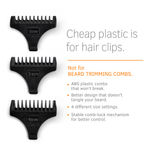 Buy Ustraa Chrome Beard Trimmer for men - Corded & Cordless with Quick Charging - upto 120 min runtime - Titanium Coated Stainless Steel Blade – 5 Adjustable Combs - LED Battery Display - Purplle