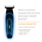 Buy Ustraa Chrome Beard Trimmer for men - Corded & Cordless with Quick Charging - upto 120 min runtime - Titanium Coated Stainless Steel Blade – 5 Adjustable Combs - LED Battery Display - Purplle