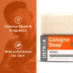 Buy USTRAA Rebel - Cologne Soap with Oak & Walnut - 125 gm - Pack of 3 - Scrub soap for exfoliation and Cologne Fragrance - Purplle