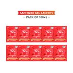 Buy Niine Gel based Hand Sanitizer Sachet with Goodness of Neem and Turmeric, 70% Alcohol , 1 ml Sachet (Pack of 500) - Purplle