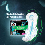 Buy Whisper Ultra Overnight Sanitary Pads with Wings - 15 Pieces (XL Plus) - Purplle