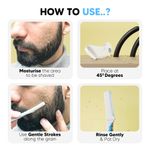 Buy LetsShave Pro Styler for Men Beard, Reusable, Pack of 3, Beard Shaper, Multi Grooming, Face Razor for Men, Beard Pen Styler, 120 Days of Styling - Purplle