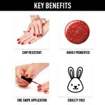 Buy NY Bae Nail Lacquer, Glitter | Shimmer Paint | Chip Resistant Polish | Highly Pigmented | Red - Carnegie Moonlight 26 (6 ml) - Purplle