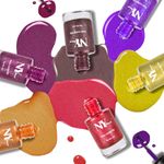 Buy NY Bae Sugar Effect Sprinkles Sundae Nail Lacquer - Plum Sprinkles Sundae 8 (6 ml) | Plum | Sugar Effect | Highly Pigmented | Chip Resistant | Non-Yellowing | Streak-free Application | Cruelty Free | Non-Toxic - Purplle