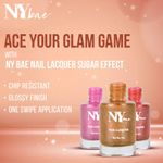Buy NY Bae Sugar Effect Sprinkles Sundae Nail Lacquer - Plum Sprinkles Sundae 8 (6 ml) | Plum | Sugar Effect | Highly Pigmented | Chip Resistant | Non-Yellowing | Streak-free Application | Cruelty Free | Non-Toxic - Purplle