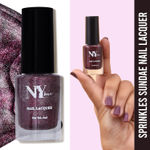 Buy NY Bae Sugar Effect Sprinkles Sundae Nail Lacquer - Wine Sprinkles Sundae 2 (6 ml) | Wine | Sugar Effect | Highly Pigmented | Chip Resistant | Non-Yellowing | Streak-free Application | Cruelty Free | Non-Toxic - Purplle