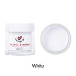 Buy Gelfavor Acrylic Powder Builder Crystal Polymer Nail Art Design False Tips Nail Art Acrylic Powder For Manicure Nails Polymer Tools (GF-10g-White) - Purplle