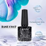 Buy CANNI Brand Full Nail Art UV LED Fast Dry Varnish Gel Color System Base Coat Top Coat UV Gel Nail Polish Base Coat ( CANNI_Base Coat ) - Purplle