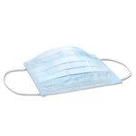Buy Newnik Disposable Earloop Face Masks Germ Dust Protection Three Layer Non-Woven Fabric Disposable Surgical Face Masks/Surgical Masks/Mouth Masks/Dust Mask 3Ply -100 Pcs (Blue) - Purplle
