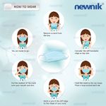 Buy Newnik Disposable Earloop Face Masks Germ Dust Protection Three Layer Non-Woven Fabric Disposable Surgical Face Masks/Surgical Masks/Mouth Masks/Dust Mask 3Ply -100 Pcs (Blue) - Purplle