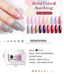 Buy UR Sugar 5g Solid Color Dipping Nail Powder Colorful Glitter Pigment Dust Nail Art Decoration Dip Nail Powder DIY (UR-5ml-41) - Purplle