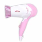 Buy VEGA Insta Glam 1000 Hair Dryer (VHDH-20), White and Pink - Purplle