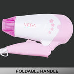 Buy VEGA Insta Glam 1000 Hair Dryer (VHDH-20), White and Pink - Purplle