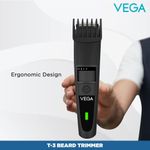 Buy VEGA T-3 Beard trimmer - Quick Charge, Corded/Cordless & USB Charging, (VHTH-19),Black - Purplle