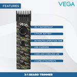 Buy VEGA X-1 Beard Trimmer Runtime: 90 min Trimmer for Men (Multicolor - Purplle