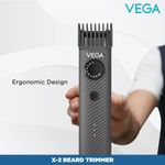 Buy VEGA X-2 Beard Trimmer Runtime: 90 min Trimmer for Men (Black, Silver) - Purplle