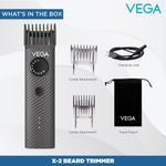 Buy VEGA X-2 Beard Trimmer Runtime: 90 min Trimmer for Men (Black, Silver) - Purplle