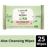 Buy Lakme 9to5 Natural Aloe Cleansing Wipes, 25 wipes - Purplle