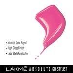 Buy Lakme Absolute Gel Stylist Nail Color, Pink Date, 12ml - Purplle