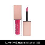 Buy Lakme Absolute Spotlight Lip Gloss, Rouge Taffy, 4 ml - Purplle