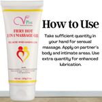 Buy Vigini Plus 100% Natural Actives Fiery Hot 2 In 1 Aromatherapy Massage Gel Effective Lubricant Lube Jelly Water Based Lubricating Lubrication No Added Color Non Staining wash able for Men Women (100 g) - Purplle