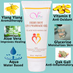 Buy Vigini Plus 100% Natural Actives Fiery Hot 2 In 1 Aromatherapy Massage Gel Effective Lubricant Lube Jelly Water Based Lubricating Lubrication No Added Color Non Staining wash able for Men Women (100 g) - Purplle
