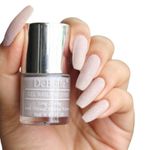 Buy DeBelle Gel Nail Lacquer Aries (Light Dusty Pink Glitter) - (8 ml) - Purplle