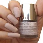 Buy DeBelle Gel Nail Lacquer Aries (Light Dusty Pink Glitter) - (8 ml) - Purplle