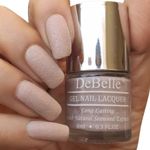 Buy DeBelle Gel Nail Lacquer Aries (Light Dusty Pink Glitter) - (8 ml) - Purplle