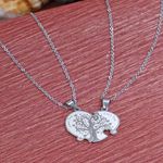 Buy Crunchy Fashion Heart Shaped Couple Pendant Necklace - Purplle