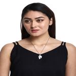 Buy Crunchy Fashion Heart Shaped Couple Pendant Necklace - Purplle