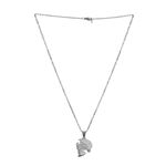 Buy Crunchy Fashion Heart Shaped Couple Pendant Necklace - Purplle