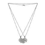 Buy Crunchy Fashion Heart Shaped Couple Pendant Necklace - Purplle