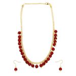 Buy Crunchy Fashion Gold Plated Jewellery Pearl Necklace set - Purplle