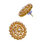 Buy Crunchy Fashion White Pearl Choker Necklace Earrings Set - Purplle