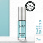 Buy Asfa Halal Nail Polish, Matte , Sage Green 9, (7 ml) - Purplle