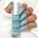 Buy Asfa Halal Nail Polish, Matte , Sage Green 9, (7 ml) - Purplle