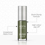 Buy Asfa Halal Nail Polish, Matte , Pine Green 13, (7 ml) - Purplle