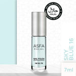 Buy Asfa Halal Nail Polish, Matte , Sky Blue 16, (7 ml) - Purplle