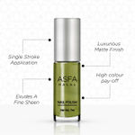 Buy Asfa Halal Nail Polish, Creame Matte , Lime Green 014, (7 ml) - Purplle
