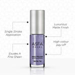 Buy Asfa Halal Nail Polish, Creame Matte , Mild Lilac 018, (7 ml) - Purplle