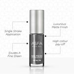 Buy Asfa Halal Nail Polish, Creame Matte , Vintage Grey 027, (7 ml) - Purplle