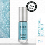Buy Asfa Halal Nail Polish, Sugar Effect , Mystical Blue 3, (7 ml) - Purplle
