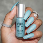 Buy Asfa Halal Nail Polish, Sugar Effect , Mystical Blue 3, (7 ml) - Purplle