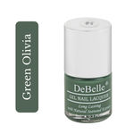 Buy DeBelle Gel Nail Lacquer Glossy Green Olivia - Dark Olive Green, (8 ml) - Purplle