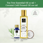 Buy Good Vibes 100% Pure Tea Tree Essential Oil 10 ml + Coconut Cold Pressed Oil 100 ml Combo - Purplle